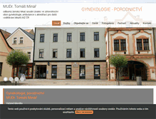 Tablet Screenshot of gynekologie-minar.cz